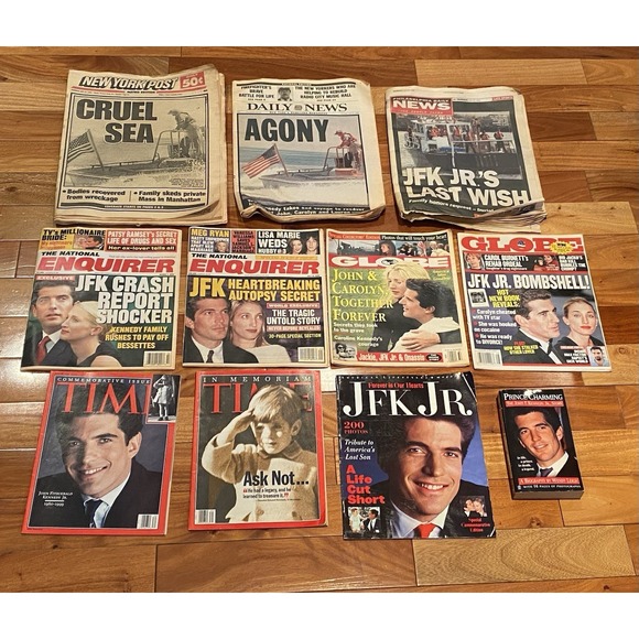Other - LOT of 11 John F Kennedy Jr Death Magazines Newspapers 1999 JFK Carolyn Bessette